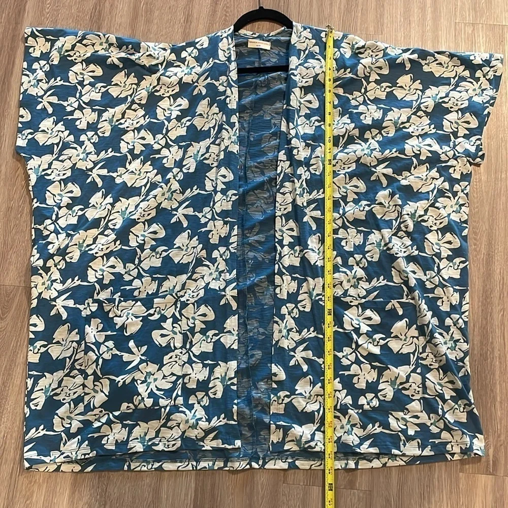 Known Supply Women Boho Cardigan XXL Floral Organic Cotton Longline Oversized